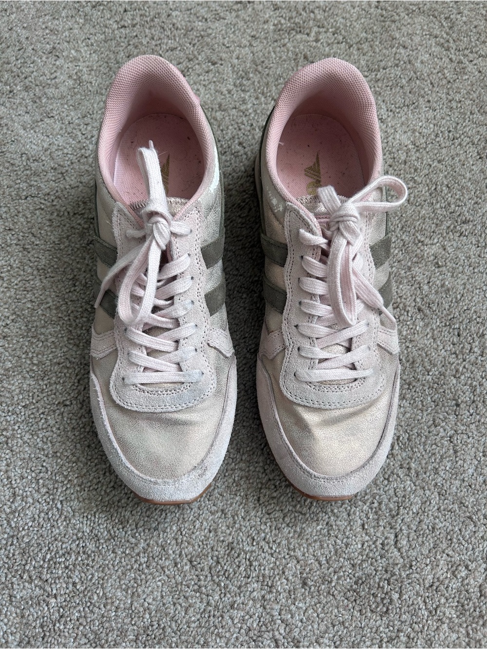 Gola Daytona Blaze Retro Women’s Jogger Sneakers Pink/Gold/Grey